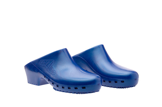 DEMO - Calzuro Classic clogs without Upper Holes - Metallic Blue
