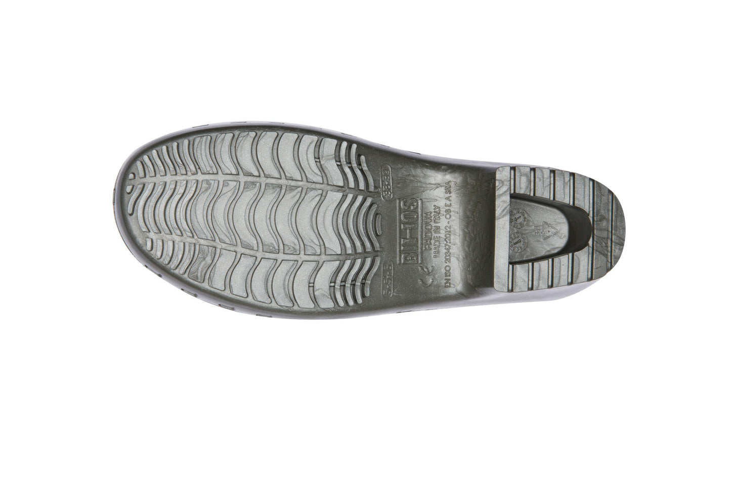 Calzuro Classic clogs with Upper Holes - Metal Grey