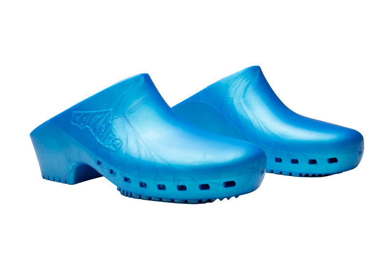 Calzuro Classic clogs without Upper Holes - Metal Turquoise