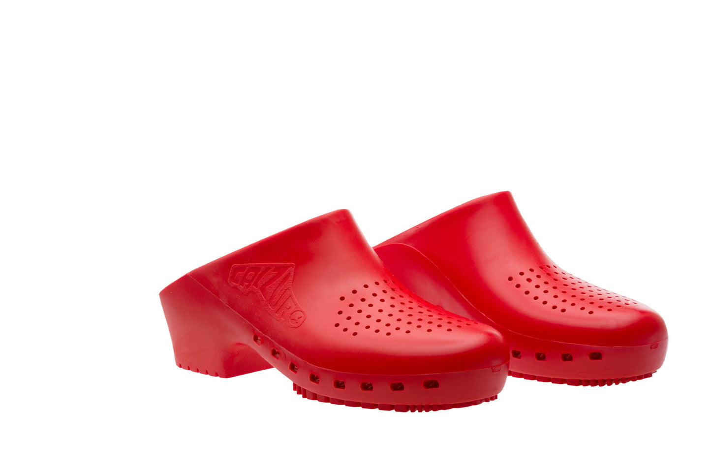 Calzuro Classic clogs with Upper Holes - Red