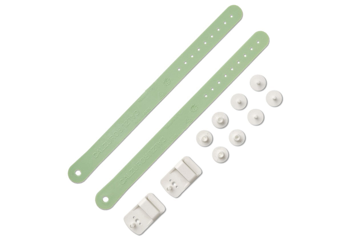 Heel Straps Kit for Calzuro Classic Clogs - Pastel Green